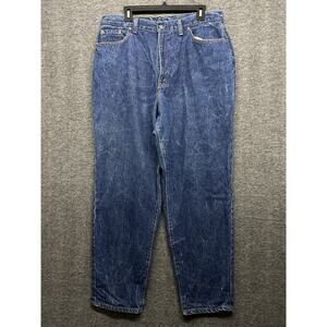 Vintage 80s Levi 19505-0214 Made in USA Classic Jeans Women‎ Size 22 Dark Wash